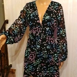 - 🌺Gorgeous ASOS Design pleated detailed dress with balloon sheer sleeves NWOT